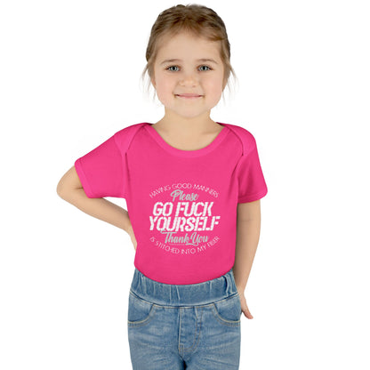 DK90: Please & Thank You (Go Fuck Yourself) - Infant Sized Onsie