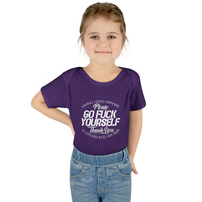 DK90: Please & Thank You (Go Fuck Yourself) - Infant Sized Onsie