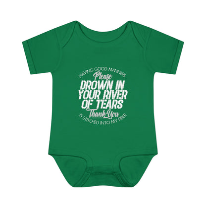 DK90: Please & Thank You (Drown In Your River of Tears) - Infant Sized Onsie