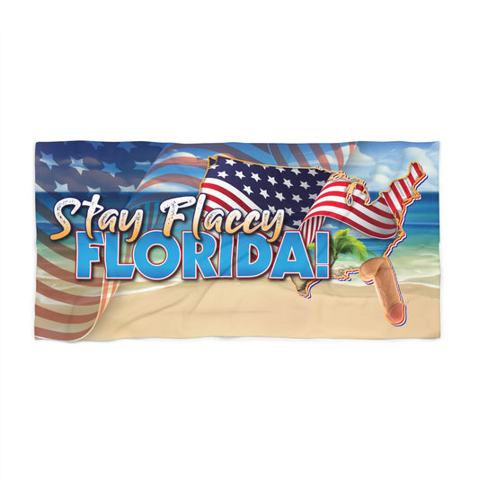 DK97: Stay Flaccy Florida (Florida Edition) : - 30"x60" Beach Towel
