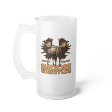 Load image into Gallery viewer, Moose Lodge 2427 - Moose Antlers - Frosted Glass Beer Mug
