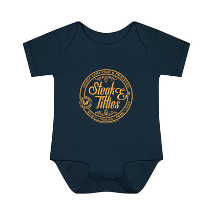 DK225: Steak & Titties - Infant Sized Onsie
