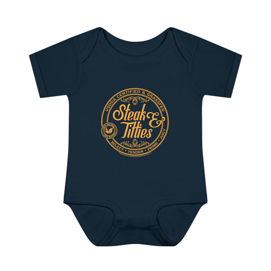 DK225: Steak & Titties - Infant Sized Onsie