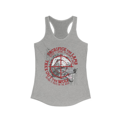DK155: The Wolf of Sheepstreet - Ladies Racerback Tank