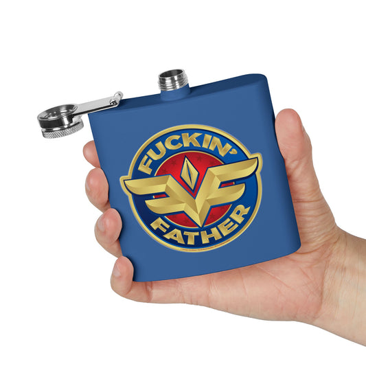DK234: MF'in Fatherfuckers (HIS Edition) - 6oz Stainless Steel Hip Flask
