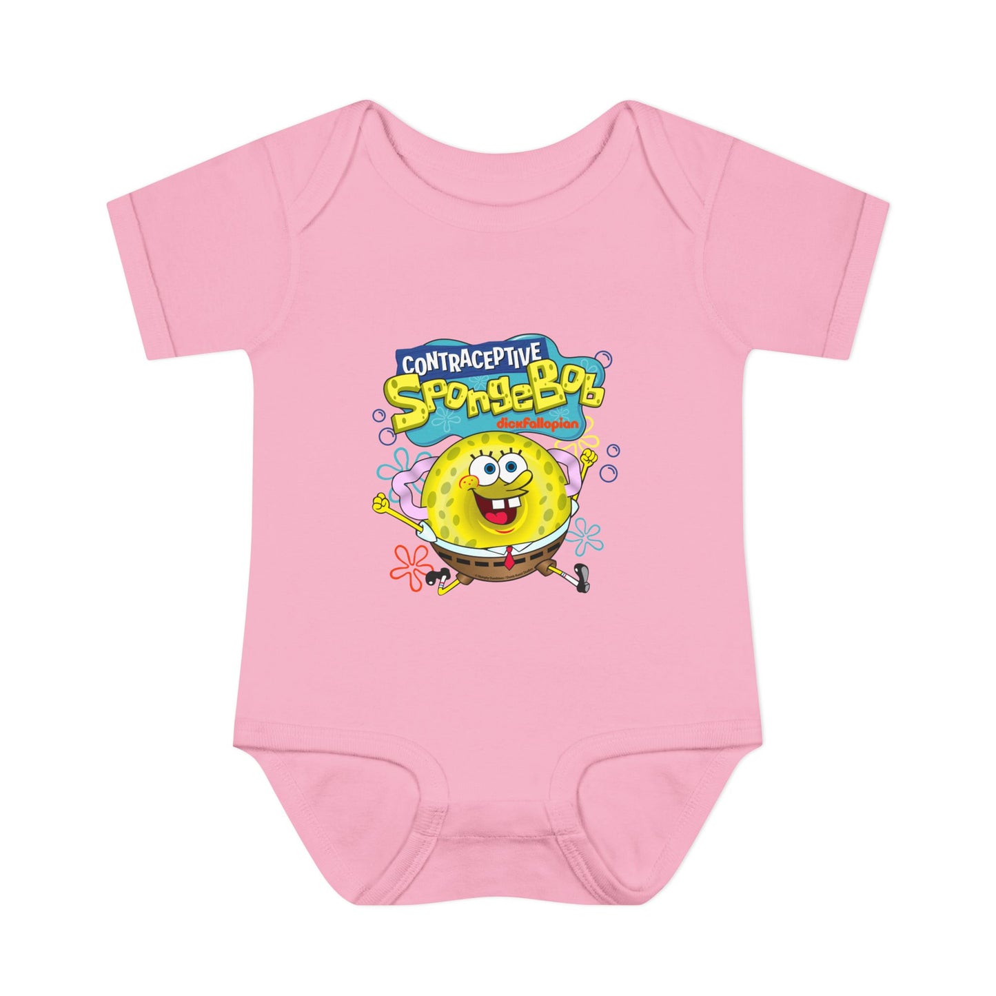 DK196: Contraceptive SpongeBob - Infant Sized Onsie