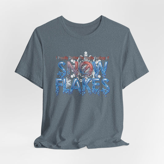 DK157: Shattered Snowflakes - Unisex S/S T-Shirt