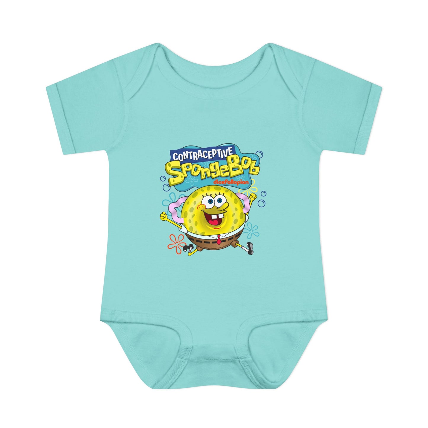 DK196: Contraceptive SpongeBob - Infant Sized Onsie