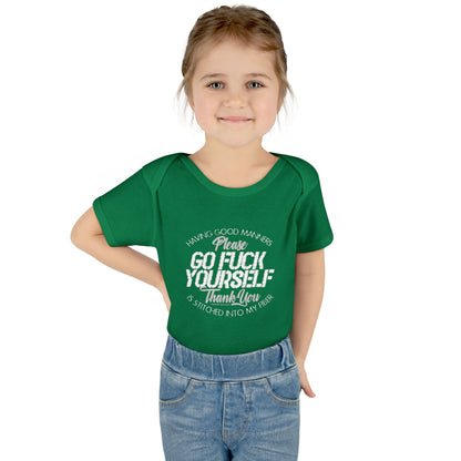 DK90: Please & Thank You (Go Fuck Yourself) - Infant Sized Onsie