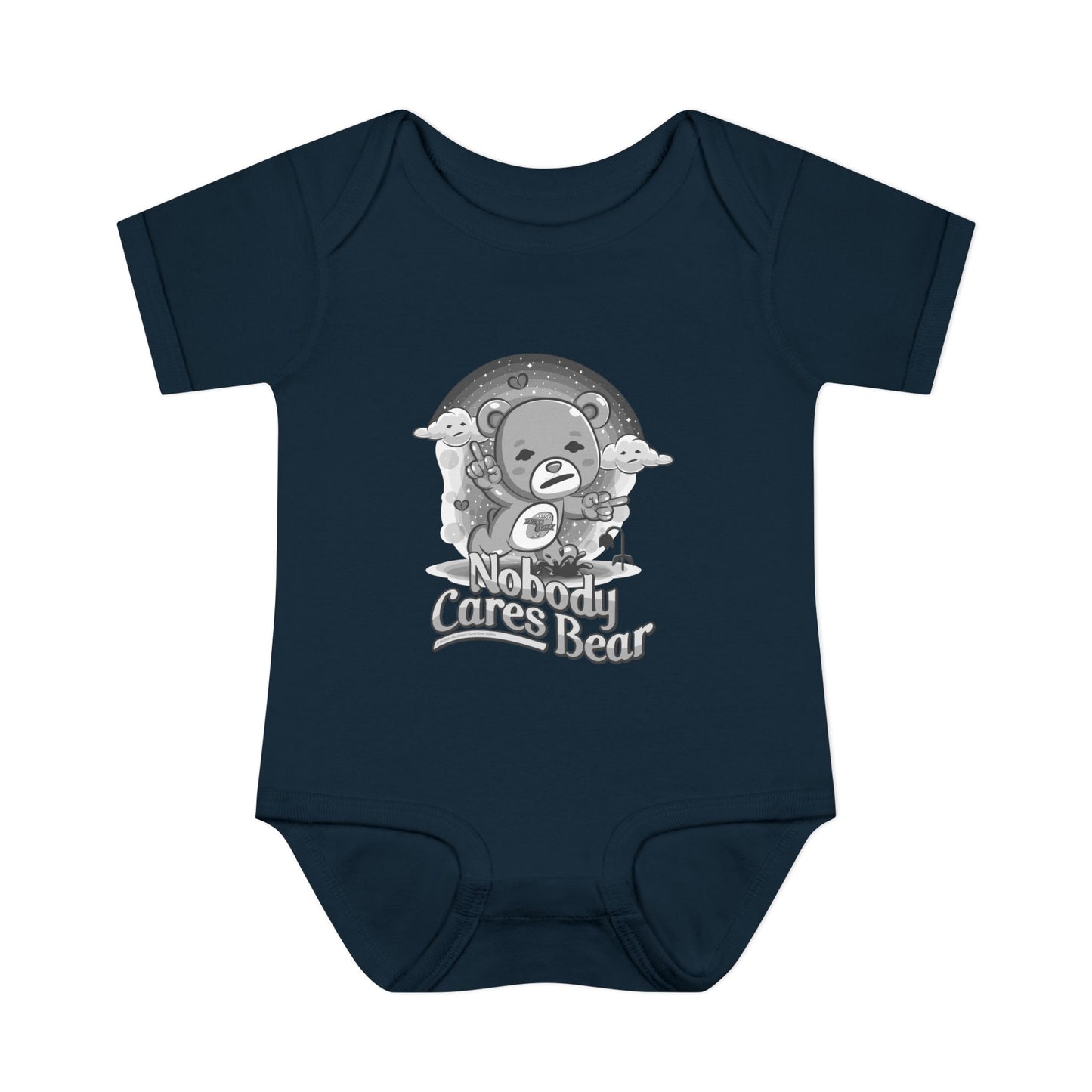 DK227: Nobody Cares Bear - Infant Sized Onsie