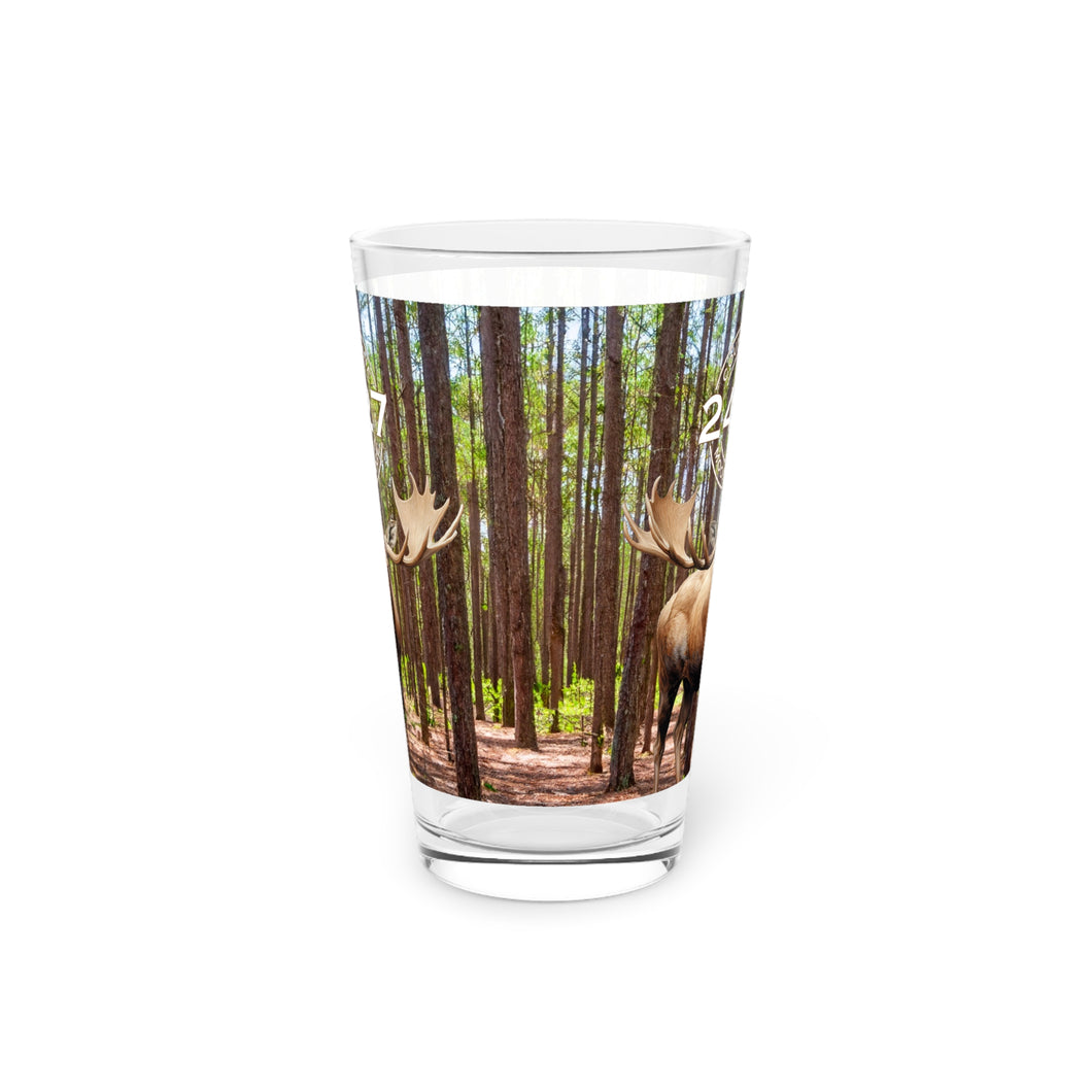 Moose Lodge 2427 - Woodlands Moose - Pint Glass (16oz)