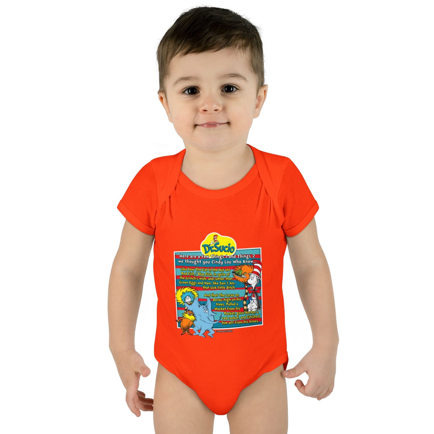 DK64: Doctored Seuss (Dirty Dr. Sucio) - Infant Sized Onsie