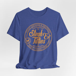 DK225: Steak & Titties - Unisex S/S T-Shirt
