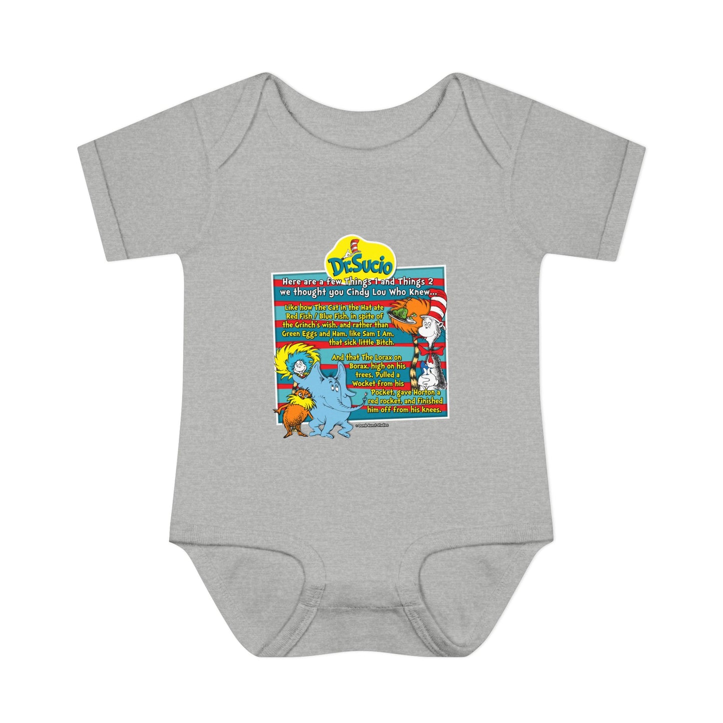 DK64: Doctored Seuss (Dirty Dr. Sucio) - Infant Sized Onsie