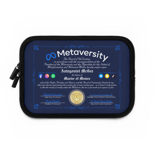 DK160: The Metaversity Of... - Padded Laptop / Tablet Sleeve