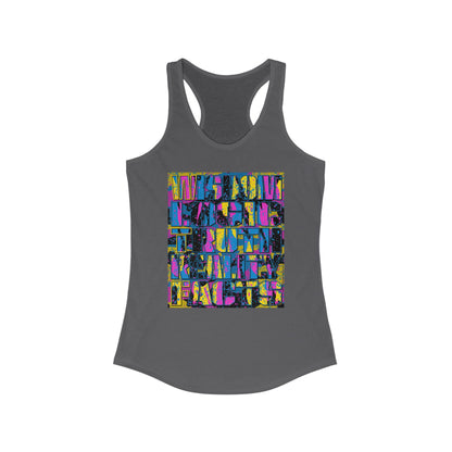 DK159: WTF! FTW! Facts! (CMYK Edition) - Ladies Racerback Tank