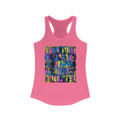 DK159: WTF! FTW! Facts! (CMYK Edition) - Ladies Racerback Tank
