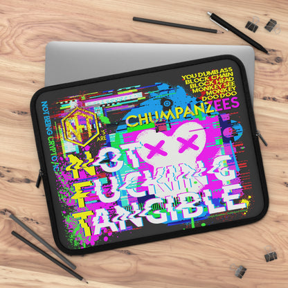 DK195: NFT Chumpanzees - Padded Laptop / Tablet Sleeve