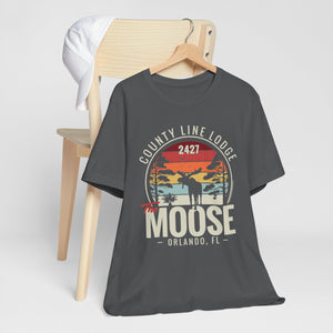 Moose Lodge 2427 - Florida Moose Sunset - Unisex T-Shirt (Front Print Only)