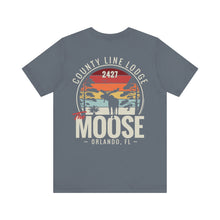 Load image into Gallery viewer, Moose Lodge 2427 - Florida Moose Sunset - Unisex T-Shirt (Front &amp; Back Print)
