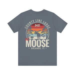 Moose Lodge 2427 - Florida Moose Sunset - Unisex T-Shirt (Front & Back Print)