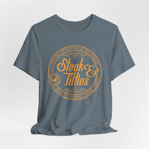 DK225: Steak & Titties - Unisex S/S T-Shirt