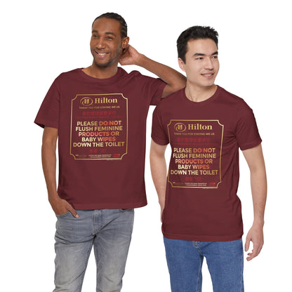 DK203: Please Flush - Unisex S/S T-Shirt