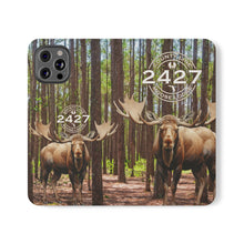 Load image into Gallery viewer, Moose Lodge 2427 - Woodlands Moose - Flip Organizational Phone Cases (Select Phone Models)
