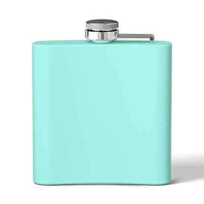DK218: It Stick Figures - 6oz Stainless Steel Hip Flask