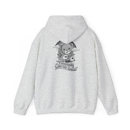 DK227: Nobody Cares Bear - Adult Hooded Sweatshirt
