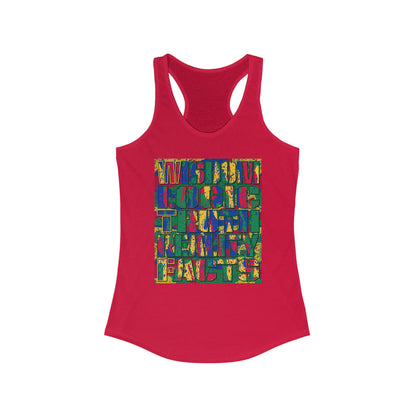 DK159: WTF! FTW! Facts! (Basic Edition) - Ladies Racerback Tank