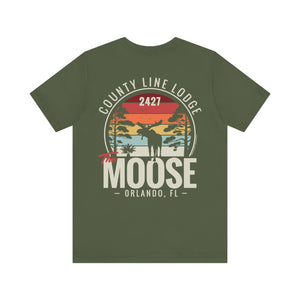 Moose Lodge 2427 - Florida Moose Sunset - Unisex T-Shirt (Front & Back Print)