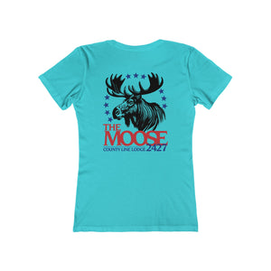 Moose Lodge 2427 - Moose For President - Women's T-Shirt (Front & Back Print)