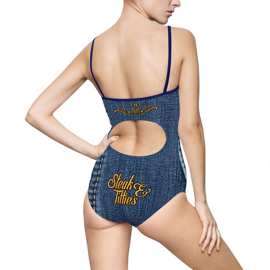DK225: Steak & Titties - Women's Fashion Swimsuit