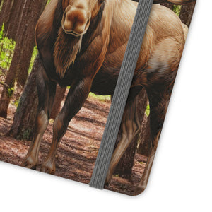 Moose Lodge 2427 - Woodlands Moose - Flip Organizational Phone Cases (Select Phone Models)