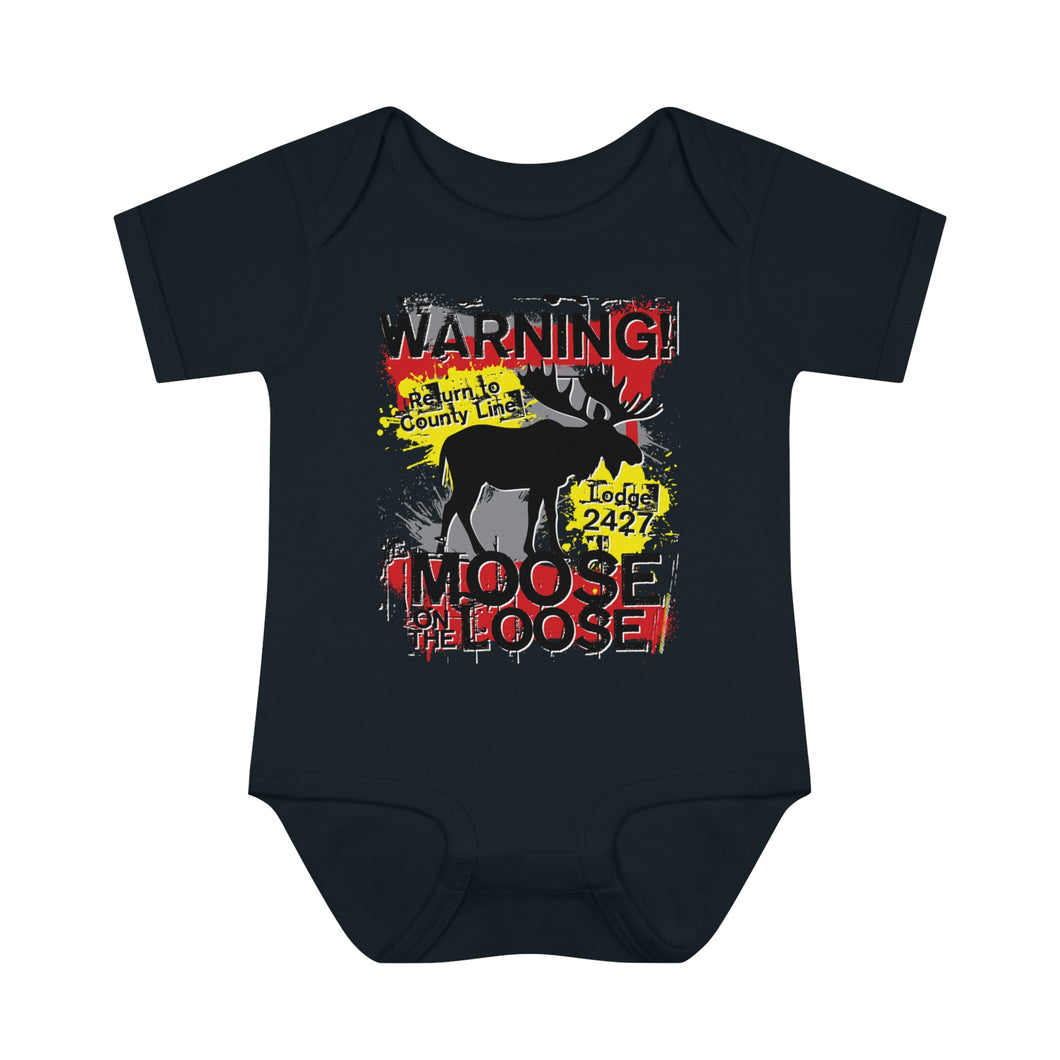 Moose Lodge 2427 - Loose Moose - Infant Onesie Bodysuit (Front Print Only)