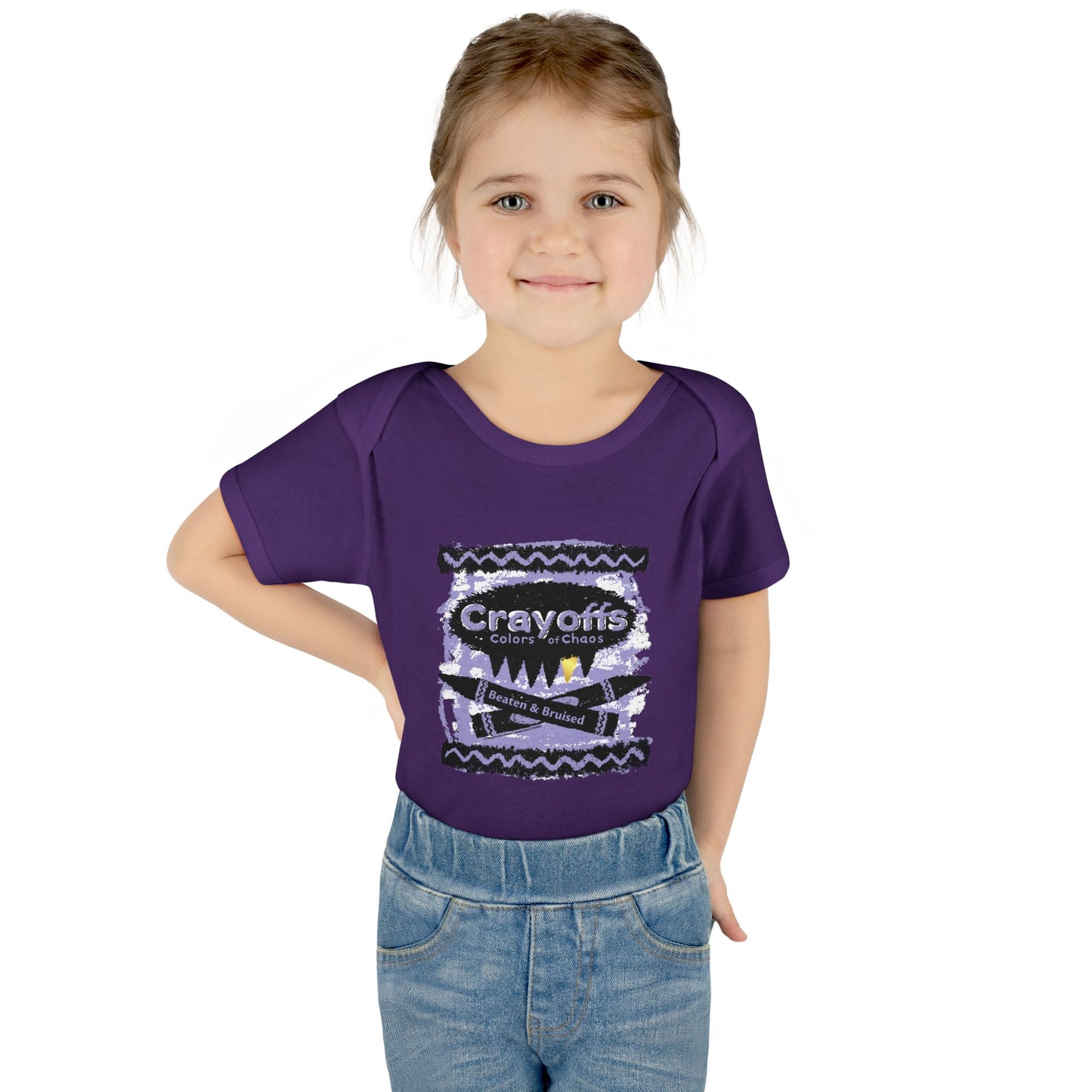 DK110: Crayoffs - Colors of Chaos - Infant Sized Onsie