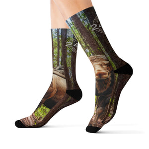 Moose Lodge 2427 - Woodlands Moose - Sublimation Socks