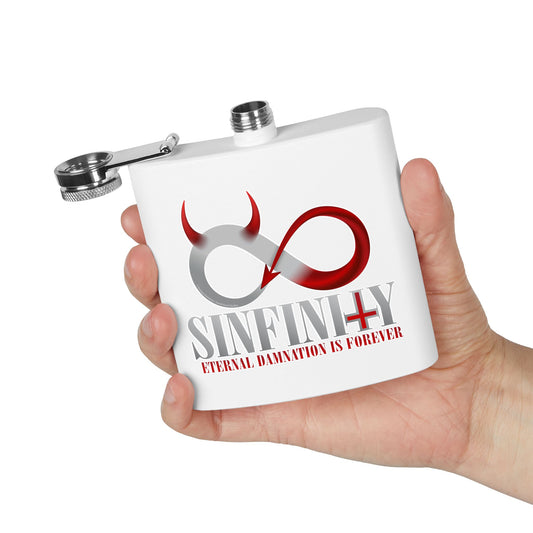 DK137: Sinfinity - 6oz Stainless Steel Hip Flask