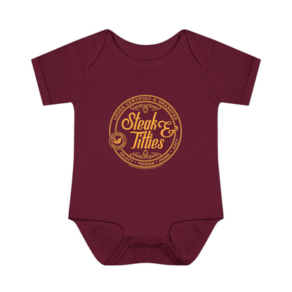 DK225: Steak & Titties - Infant Sized Onsie