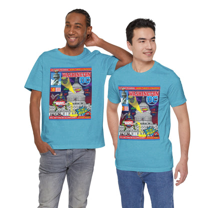 DK149: UnMARVELousington D.C. - Unisex S/S T-Shirt