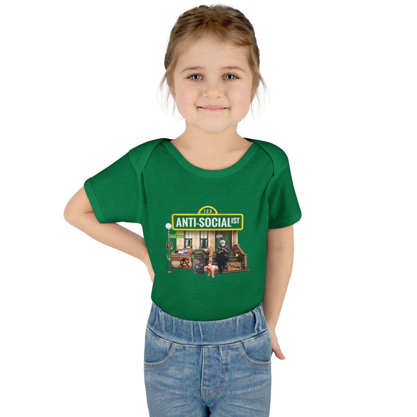 DK58: Bernie The Grouch - Infant Sized Onsie