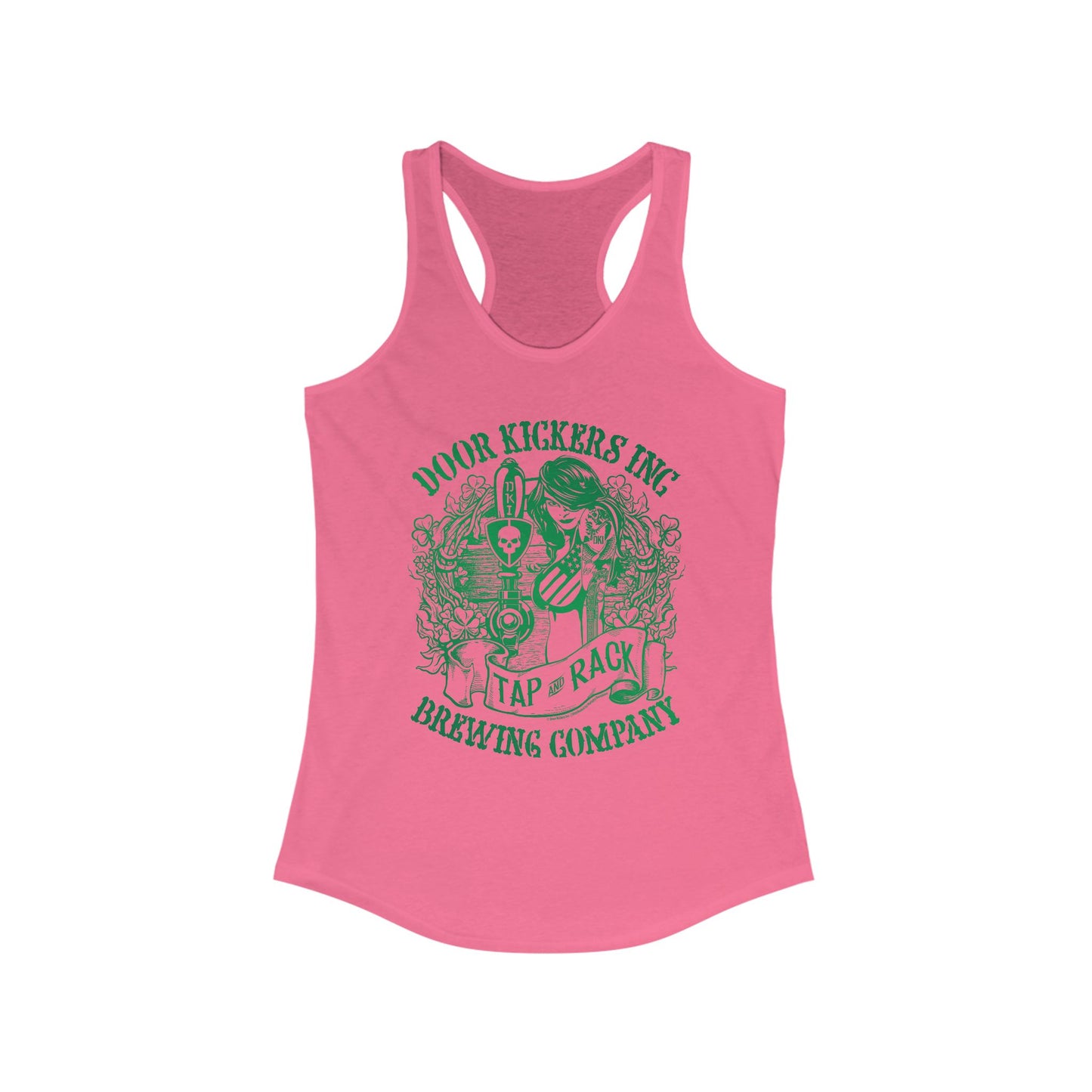 DK132: Tap & Rack - Ladies Racerback Tank