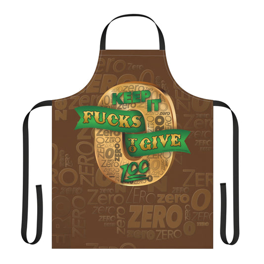 DK100: Zero Fucks To Give (Gold Edition) - Twill Kitchen Apron
