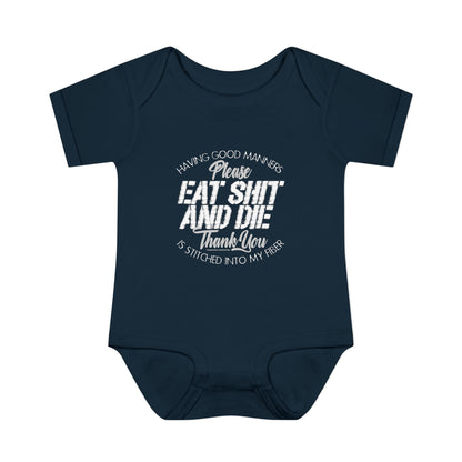 DK90: Please & Thank You (Eat Shit and Die) - Infant Sized Onsie