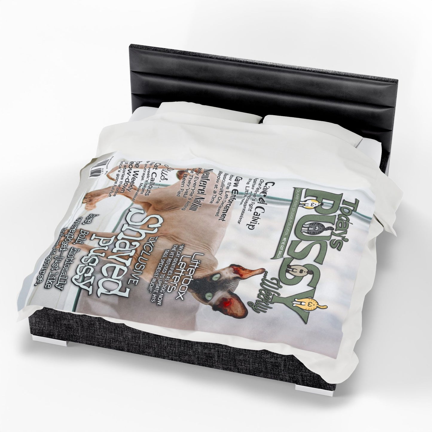 DK230: Today's Pussy... Weekly (Shaved Pussy Edition) - Velveteen Plush Blanket