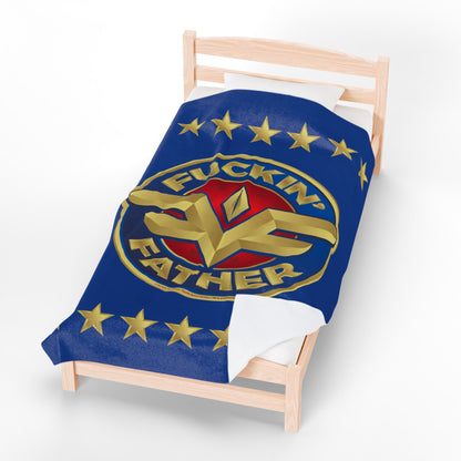 DK234: MF'in Fatherfuckers (HIS Edition) - Velveteen Plush Blanket