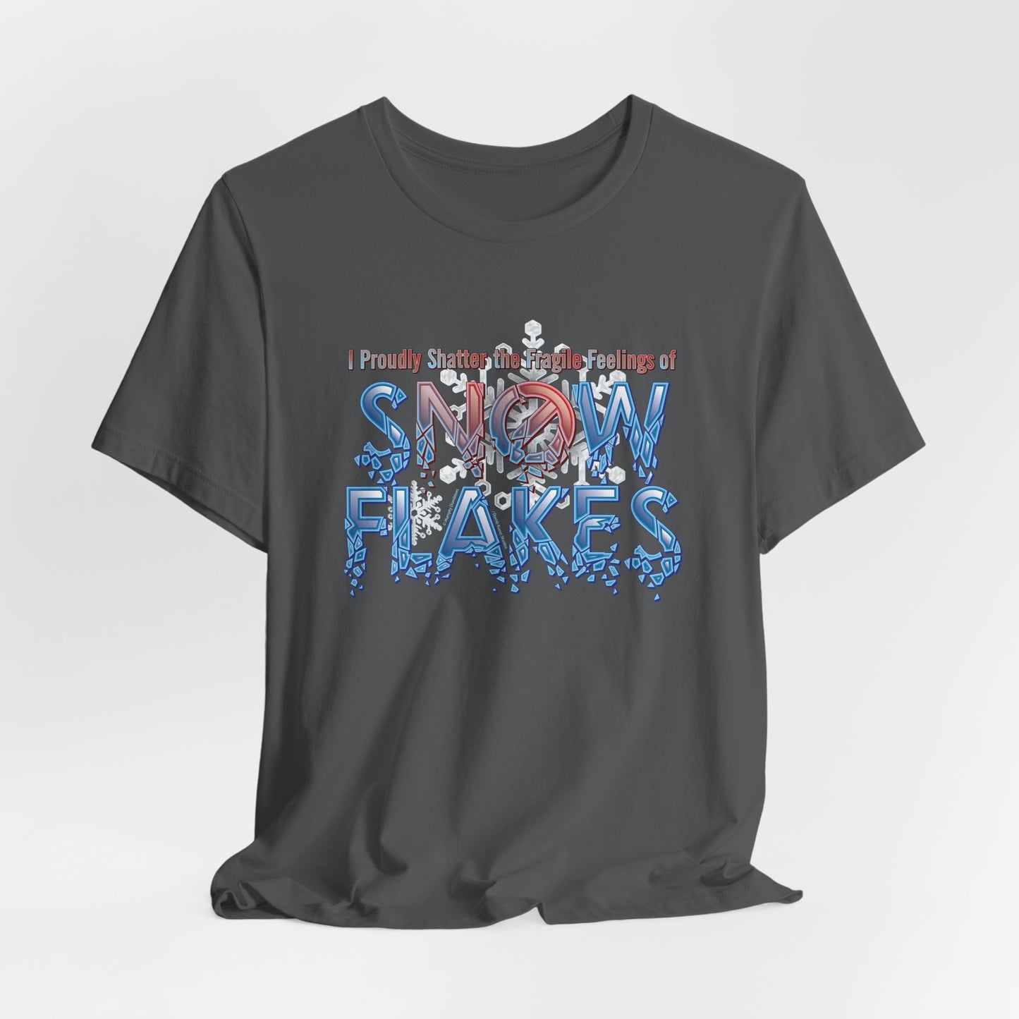DK157: Shattered Snowflakes - Unisex S/S T-Shirt