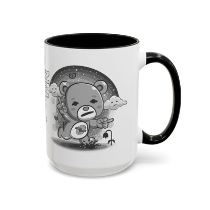 DK227: Nobody Cares Bear - Ceramic Coffee Mugs