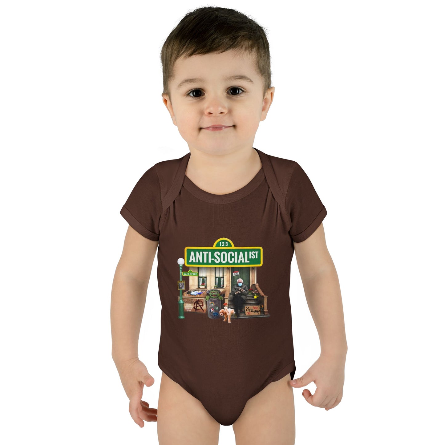 DK58: Bernie The Grouch - Infant Sized Onsie